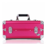 Maleta Profissional de Maquiagem M Beauty Alumínio ABS Pink - Jacki Design - Jacki Design