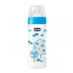 Mamadeira Fisiológica Well Being Pp Boy Silicone 4 Meses Chicco 330ml