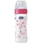 Mamadeira Well-being 250ml +2meses Rosa Chicco