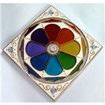 Mandala Colorida em Espelho de 15x15cm