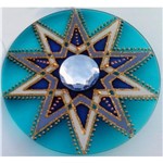 Mandala Estrela em Acrílico de 12cm