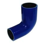 Mangueira de Pressurização de Silicone SPA 90° com Redução 2 1/2" X 2" X 100mm Azul (HSIPSND02)