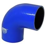 Mangueira de Pressurização de Silicone SPA 90° 3" X 100mm Azul (HSIPSN05)