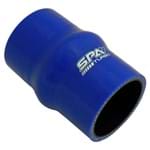 Mangueira de Pressurização de Silicone SPA Reta com Hump 2" X 100mm Azul (HSIPSRH01)