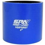 Mangueira de Pressurização de Silicone SPA Reta 3" X 76mm Azul (HSIPSR07)