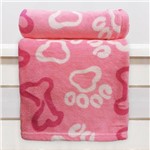 Manta Cobertor em Microfibra para Cachorro Rosa Pink - Meu Pet