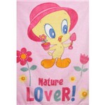 Manta Jolitex Looney Tunes Nature Lover Microfibra Rosa.