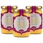 Manteiga Clarificada Ghee Kit com 3 Frascos de 318ml