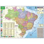 Mapa Brasil Politico Regional Rodoviário Escolar 120 X 90cm Gigante