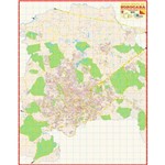 Mapa da Cidade de Sorocaba 120 X 90 Cm Dobrado