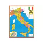 Mapa da Italia 120cm X 90cm - EDIÇÃO ATUALIZADA