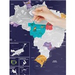 Mapa de Raspar Viagens - Mapa de Raspadinha - Brasil Silver