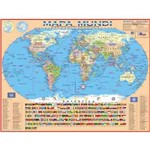 Mapa Mundi Politico Escolar - 120cm X 90cm Gigante
