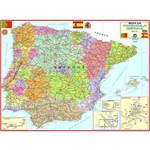 Mapa Portugal Espanha Peninsula Iberica 120cm X 90cm