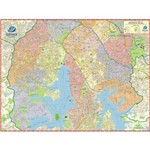Mapa São Paulo Região Zona Sul Edição Atualizada - 120cm X 90cm Gigante