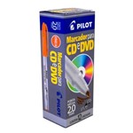 Marcador para Cd e Dvd Vermelho Pilot Cx C/ 12