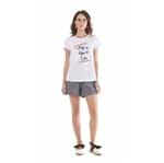 Maria Valentina | T-Shirt Decote Redondo Lisa Essential Off White GG