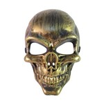 Máscara Caveira Dourada - Festa de Halloween Fantasia Terror