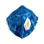 Máscara de Proteção Respiratória Dobrável Azul 9812+BR 3M 3M