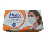 Mascara Descartável com Elástico 50 Unidades - Medix
