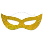 Máscara Gatinha Holográfica Amarela C/ 12 Unidades