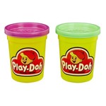 Massa de Modelar - Retrô - Play-doh - Pack com 2 Potes - Roxo e Verde - Hasbro