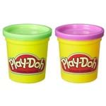 Massinha Play-Doh - Kit com 2 Potes - Verde e Roxa B8521 - HASBRO