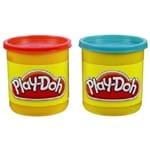 Massinha Play-Doh - Kit com 2 Potes - Vermelho e Azul 23656 - HASBRO
