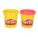 Massinha Play-Doh - 2 Potes Amarelo e Rosa - Hasbro