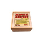 Material Dourado Caixa de Madeira 611 Peças Carimbras