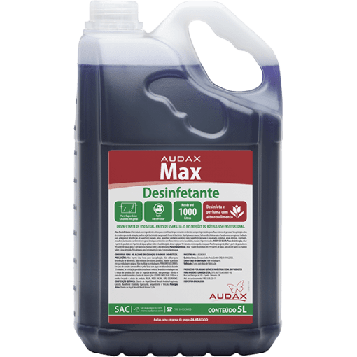 Max Desinfetante - 5 Litros - AudaxCo