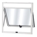 Máximo Ar Alumínio 1 Folha Mgm Soft 50cmx50cm Requadro 4,35cm Vidro Liso Incolor Branco