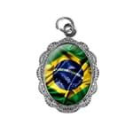 Medalha de Alumínio Bandeira Brasil - Modelo 1 | SJO Artigos Religiosos