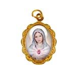 Medalha de Alumínio - Nossa Senhora da Chama de Amor | SJO Artigos Religiosos