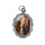 Medalha de Alumínio - Santa Isabel e Maria | SJO Artigos Religiosos