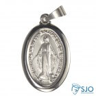 Medalha Oval de Inox de Nossa Senhora das Graças | SJO Artigos Religiosos