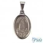Medalha Oval de Inox de Nossa Senhora de Fátima | SJO Artigos Religiosos
