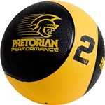 Medicine Ball Pretorian Performance 2Kg - Preto e Amarelo