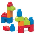 Mega Blocks - Pré Escolar - Cores Vivas - Sacola com 40 Peças - Mattel