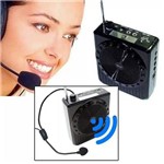 Megafone Amplificador Voz Microfone Multi Função / Radio Fm USB