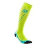 Meia de Compressão CEP Run Socks 2.0 Masculina - Limão / Azul
