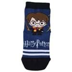 Meia Harry Potter (Infantil) Tamanho: 02 | Cor: Azul | Calçados: 24 a 27