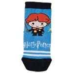 Meia Harry Potter (Infantil) Tamanho: 08 10 | Cor: Azul Piscina | Calçados: 32 a 35