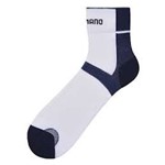 Meia Shimano Ankle Socks Cano Curto Anatômica-BRANCA COM AZUL-G=43/45