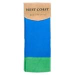 Meia West Coast Greenfield Colorblock Stripe Azul/Verde Tamanho 39-43