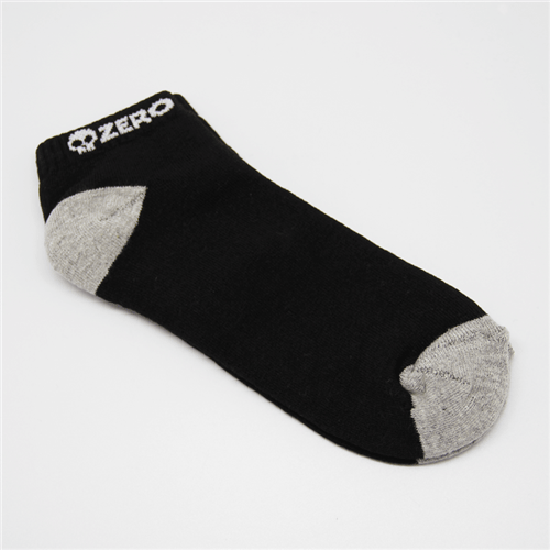 Meia Zero Low Cut Classic Sock Preto/cinza Un