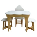 Mesa Cadeira e 2 Banquetas Nuvem M