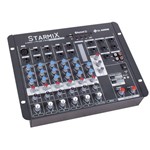 Mesa de Som 4 Canais LL Áudio Starmix 602 BT USB / BLUETOOTH / EFEITO de VOZ