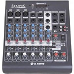 Mesa de Som 6 Canais Stereo Starmix Xms602r Cinza Ll Audio