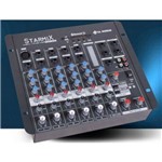 MESA DE SOM STARMIX S602R BT com BLUETOOH e USB LL AUDIO